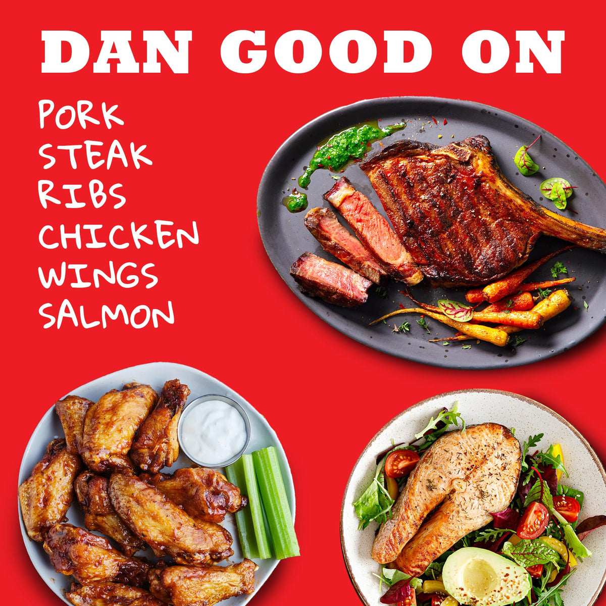 Dan-O’s Outlaw BBQ Variety Pack – 3 Bottle Set (Sweet & Tangy Tamarind, Spicy, Sweet Caribbean)