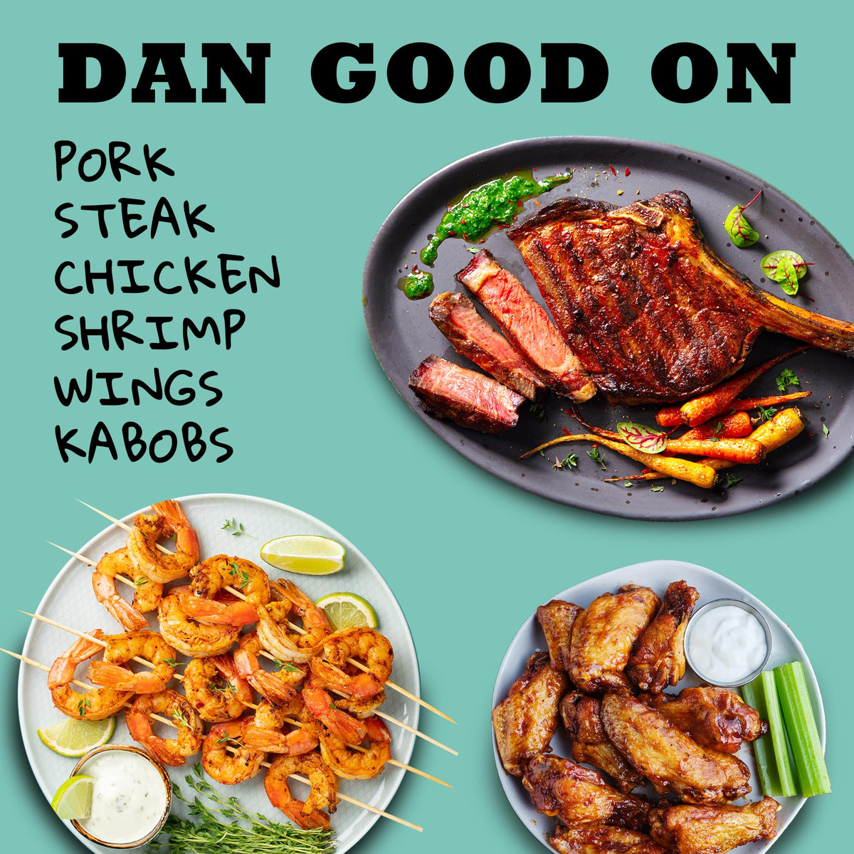 Dan-O’s Outlaw BBQ Variety Pack – 3 Bottle Set (Sweet & Tangy Tamarind, Spicy, Sweet Caribbean)