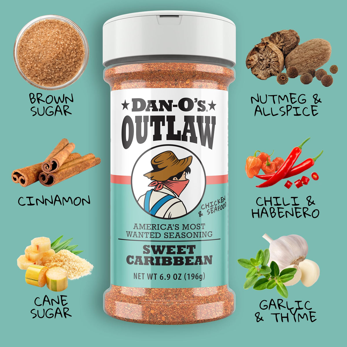 Dan-O’s Outlaw BBQ Variety Pack – 3 Bottle Set (Sweet & Tangy Tamarind, Spicy, Sweet Caribbean)