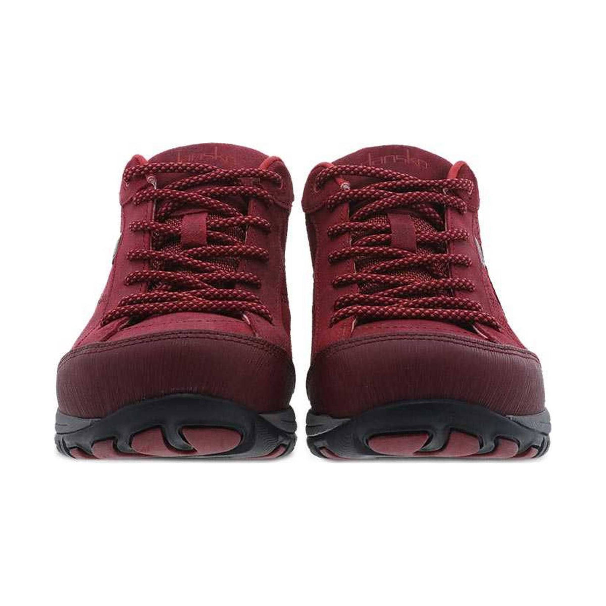 Dansko Women's Paisley Waterproof Sneaker - Red Burnished Suede