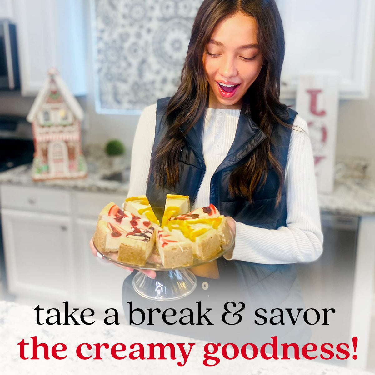 David's Cookies Cheesecakes - Creamy Fruit Cheesecake Assortment, Pre-Sliced 10 Inches
