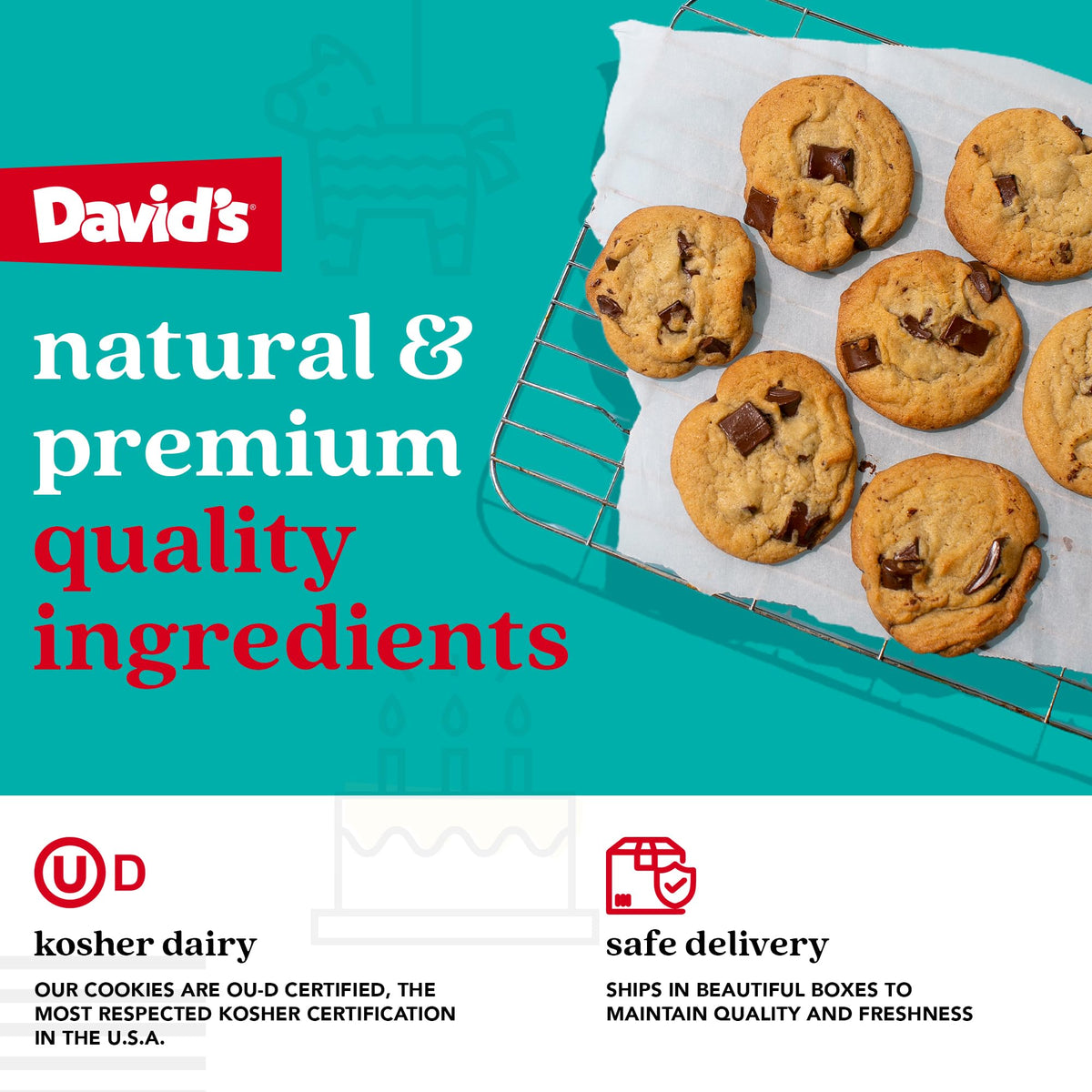 David's Cookies Happy Birthday Gift Sampler Tin – Crunchy Gourmet Cookies