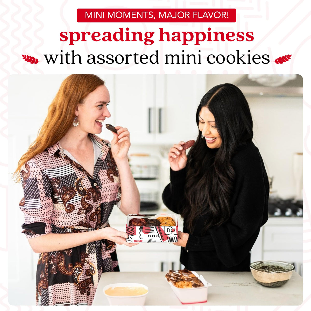 David's Cookies Fresh-Baked Mini Bites Tin – 14oz Assorted Cookies Gift Set