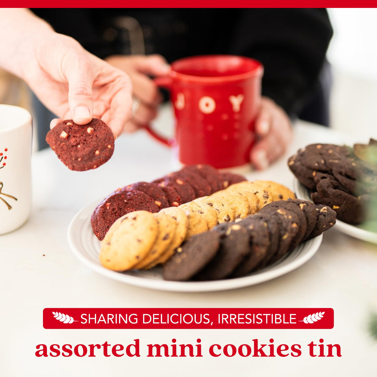 David's Cookies Fresh-Baked Mini Bites Tin – 14oz Assorted Cookies Gift Set