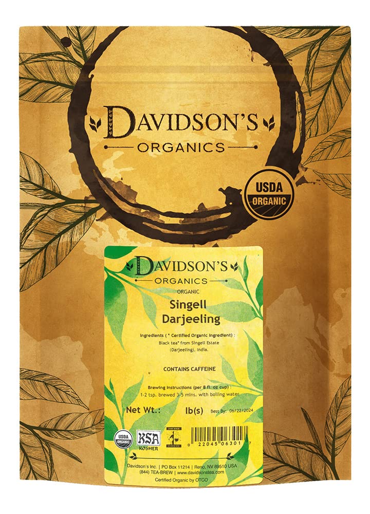 Davidson's Organics Singell Darjeeling Loose Leaf Tea — 16 oz Bag