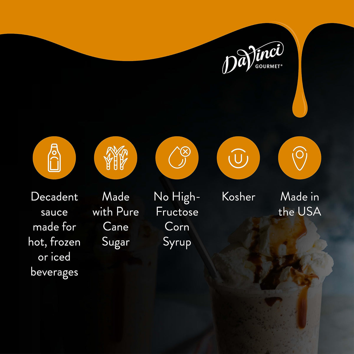DaVinci Gourmet Classic Caramel Sauce – 128 fl oz (Pack of 1)
