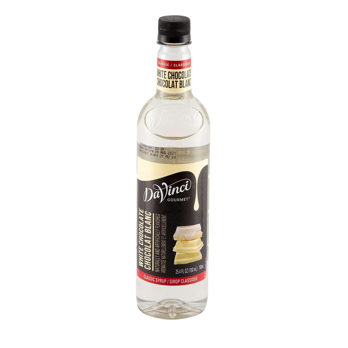 DaVinci Gourmet Classic White Chocolate Syrup, 25.4 fl oz (Pack of 4)