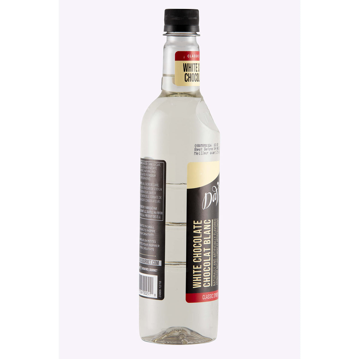 DaVinci Gourmet Classic White Chocolate Syrup, 25.4 fl oz (Pack of 4)