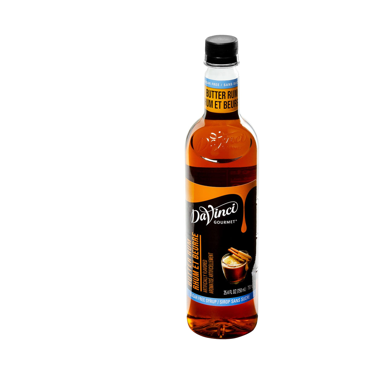 DaVinci Gourmet Sugar-Free Butter Rum Syrup, 25.4 oz (Pack of 4) – Creamy Butter Rum Flavor Without Sugar