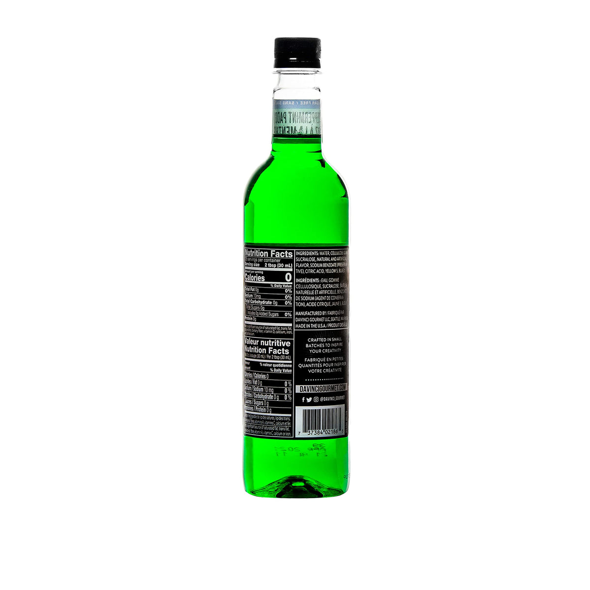 DaVinci Gourmet Sugar-Free Peppermint Paddy Syrup, 25.4 oz (Pack of 4)