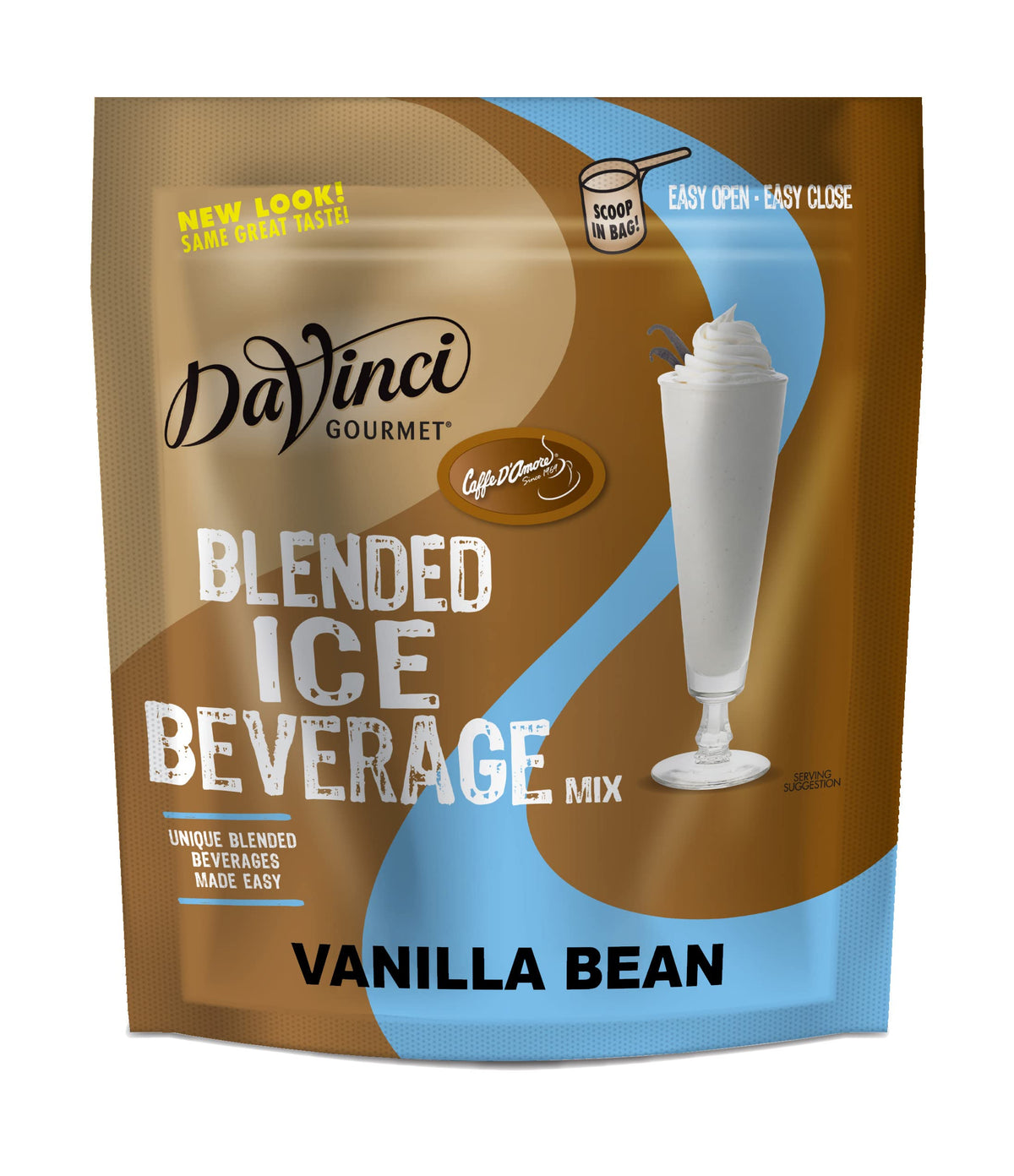 DaVinci Gourmet Vanilla Bean Blended Iced Coffee Mix, 3 lb