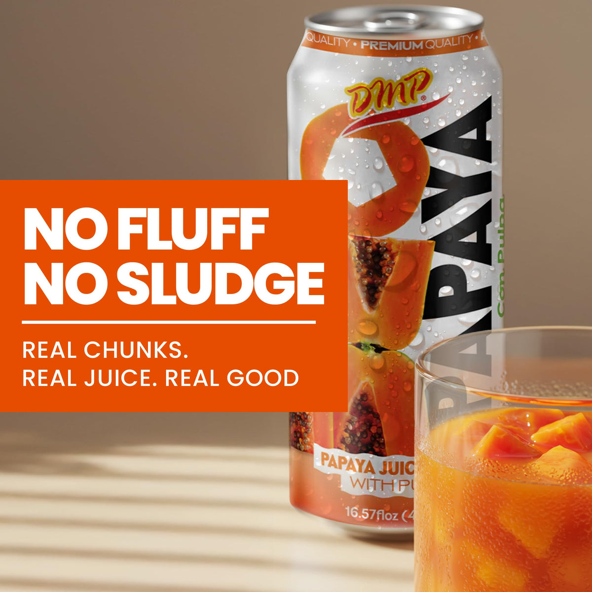 De Mi Pais Papaya Juice with Pulp – Premium 16.57 Fl Oz, 6-Pack
