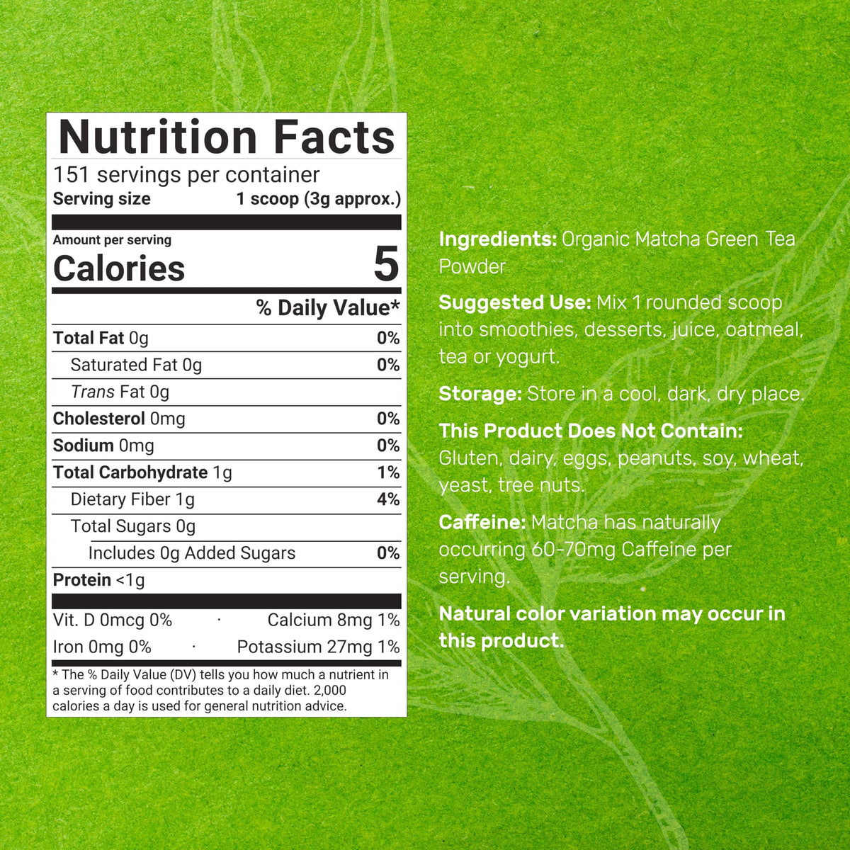DEAL SUPPLEMENT Organic Matcha Green Tea Powder – 1 lb, First Harvest Culinary Grade, Japanese Sourced Cafe Mix, Zero Sugar, Keto, Non-GMO, Vegetarian