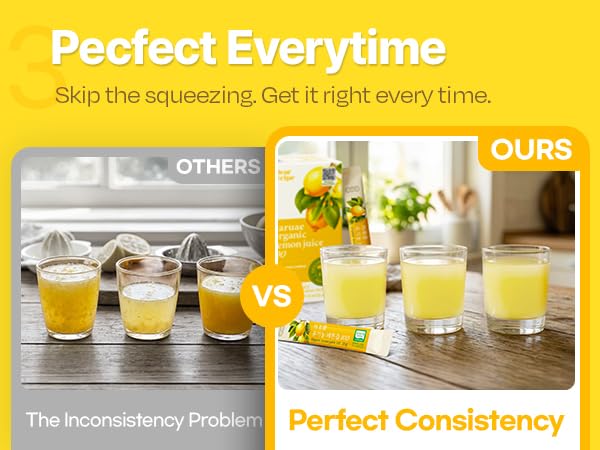 Dear Recipe 30 Sticks Organic Lemon Juice – 20g Each | NFC Cold-Pressed, Italian Lemons, Product of Korea, Non-GMO, No Sugar Added