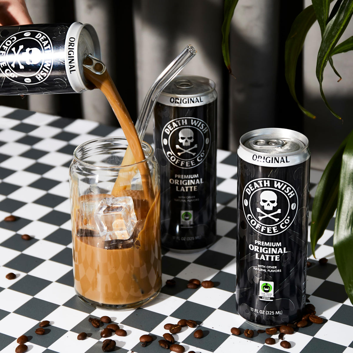 Death Wish Coffee Classic Cold Brew Latte – 100% Colombian Fair Trade, 11 fl oz Can