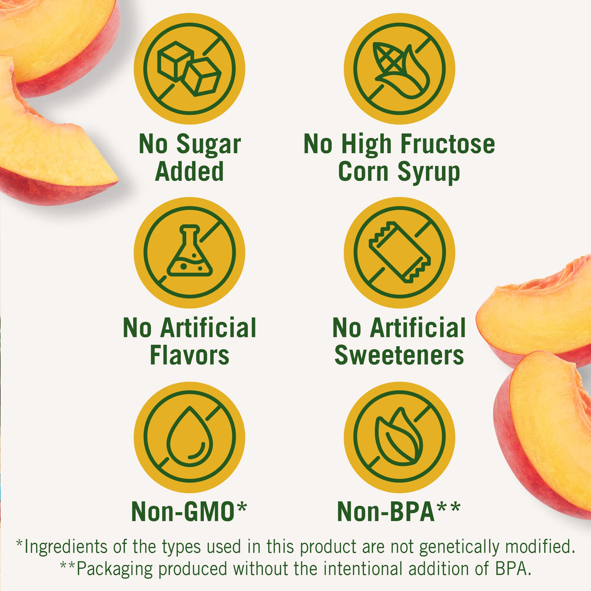 Del Monte No Sugar Added Diced Peaches Fruit Cup Snacks – 24 Cups (3.75 oz Each)