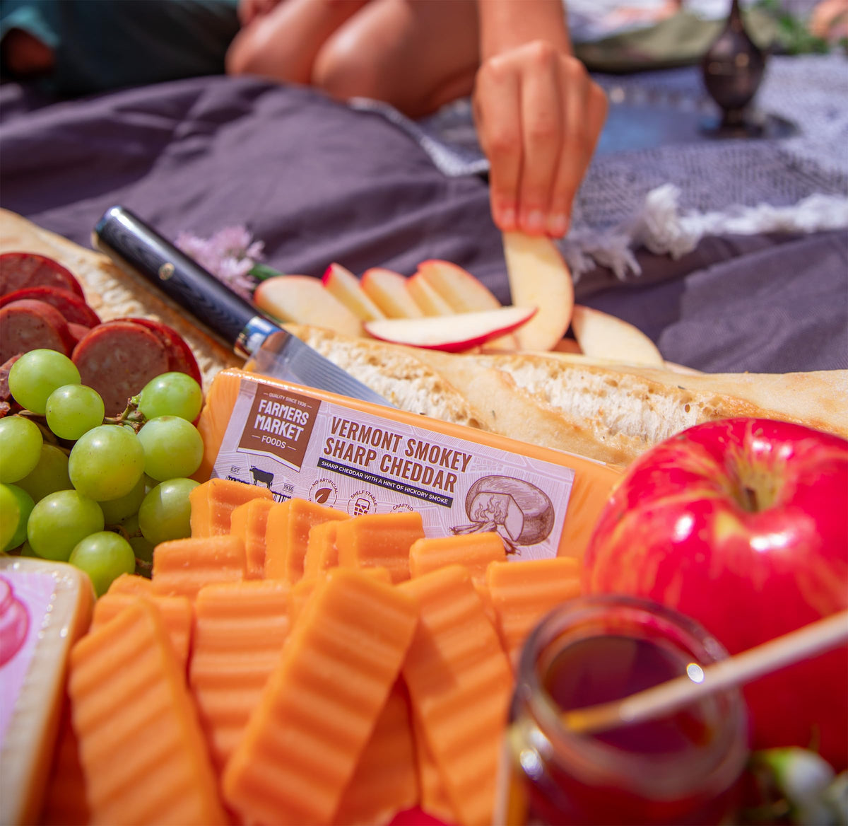 Deli Direct Wisconsin Extra Sharp Cheddar 3-Pack Gift Set — Gluten Free, Keto, Paleo, Low Sodium, Zero Sugar