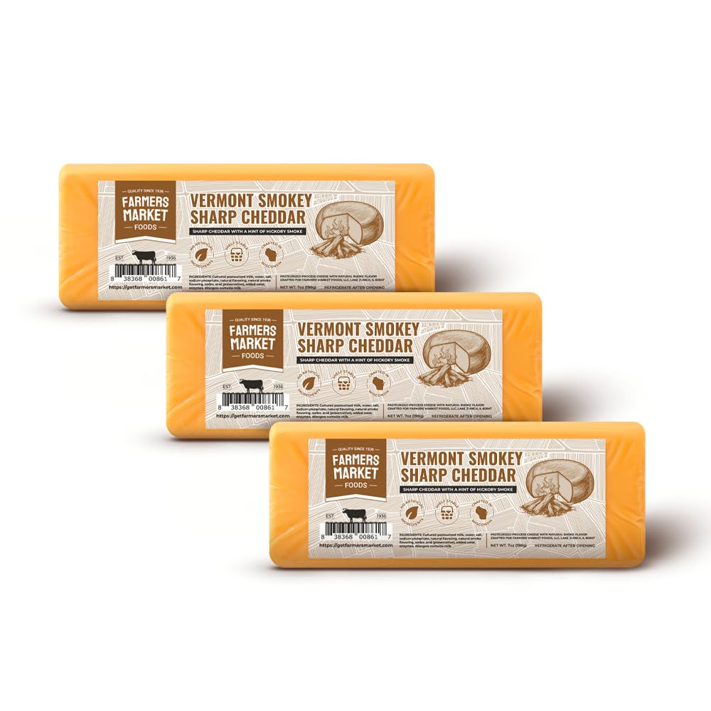 Deli Direct Smokey Sharp Cheddar – Wisconsin Gift Sets (3-Pack) | Gluten Free, Keto