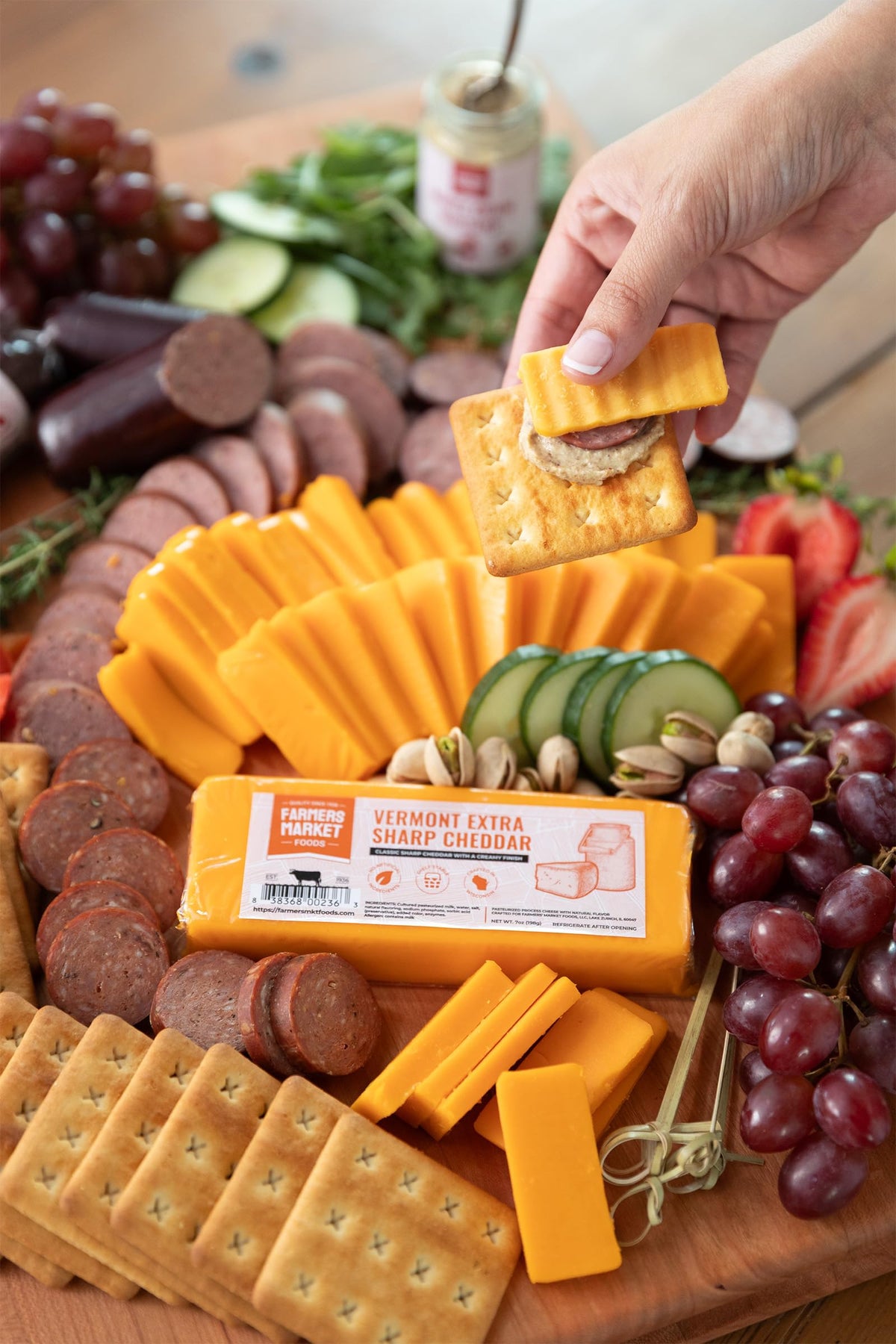 Deli Direct Wisconsin Cheese Gift Sets – Four 7oz Blocks, Gluten Free, Keto, Paleo, Low Sodium, Zero Sugar