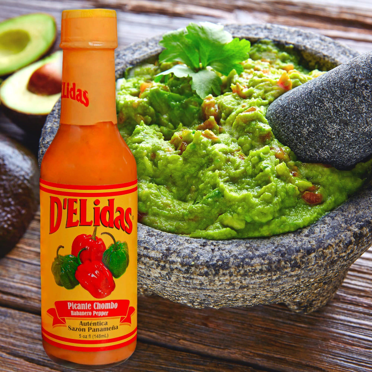 D'ELidas Habanero Hot Sauce – Natural, Non-GMO, Keto Friendly (3 x 5oz Pack)