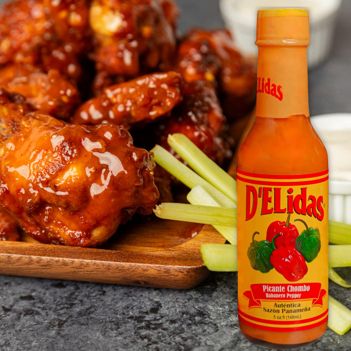 D'ELidas Habanero Hot Sauce – Natural, Non-GMO, Keto Friendly (3 x 5oz Pack)