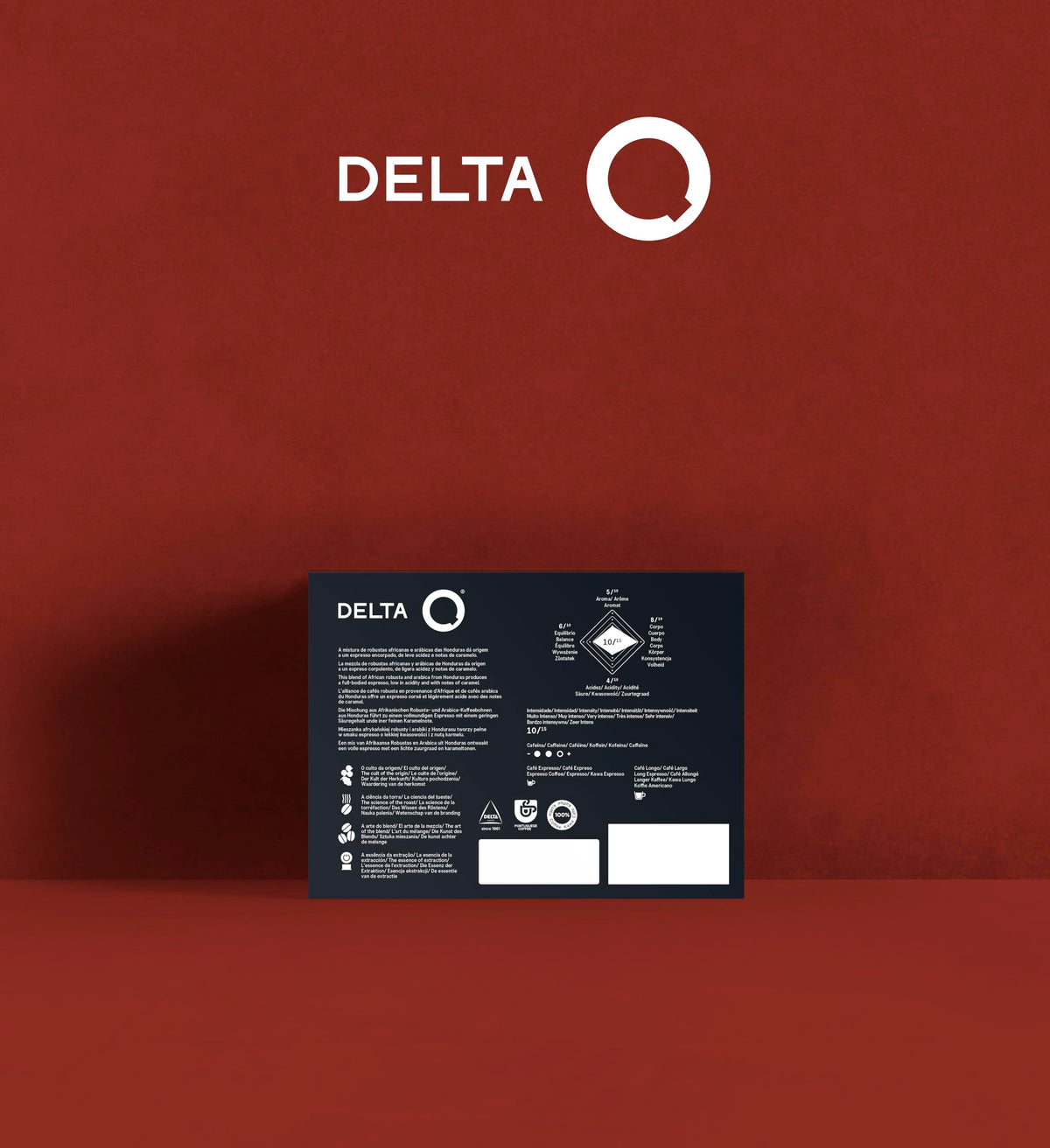 Delta Q Qalidus Espresso Pods for Delta Q Machines – Intensity 10, Caramel Notes, XL Pack (40 Capsules)