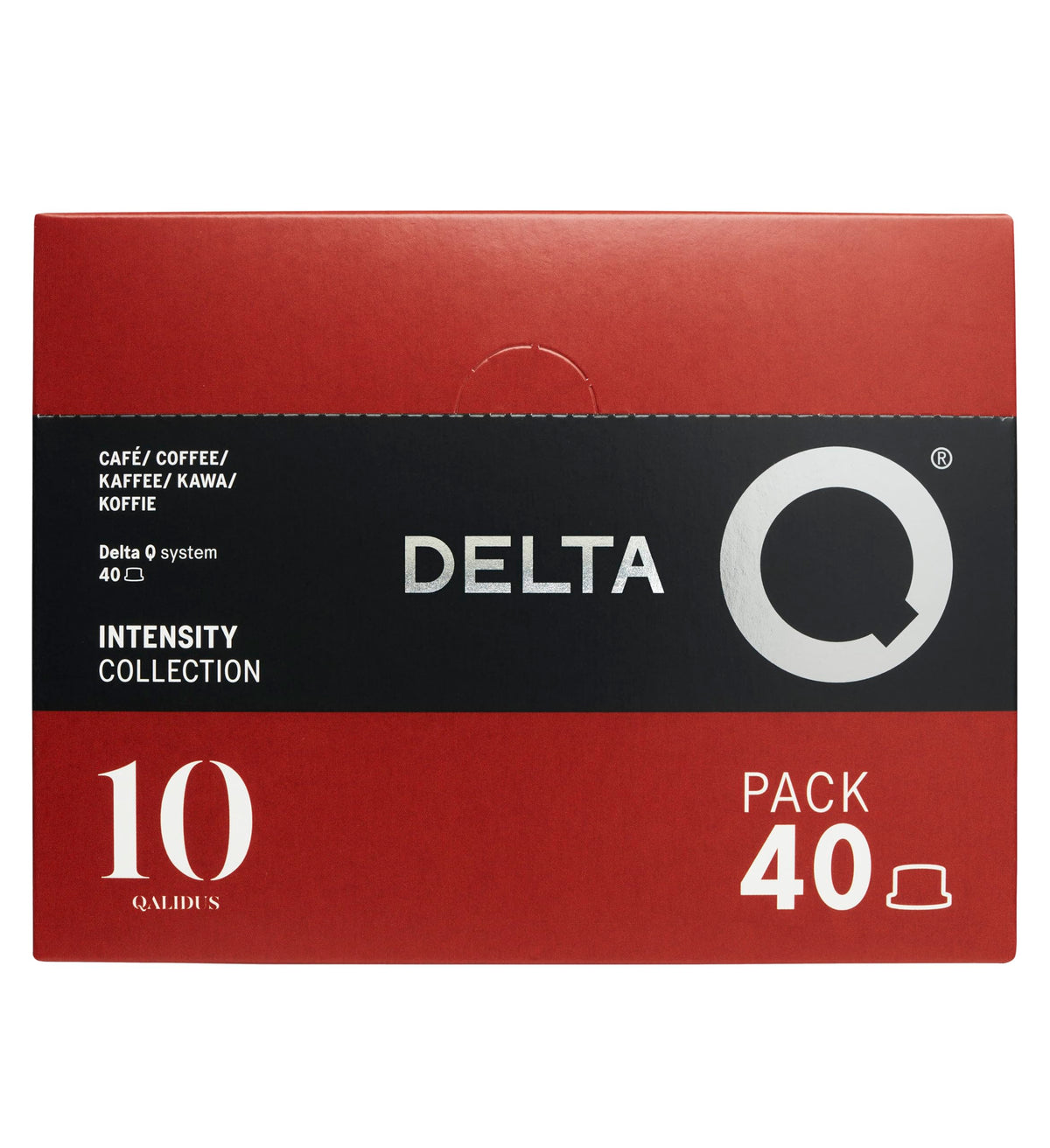 Delta Q Qalidus Espresso Pods for Delta Q Machines – Intensity 10, Caramel Notes, XL Pack (40 Capsules)