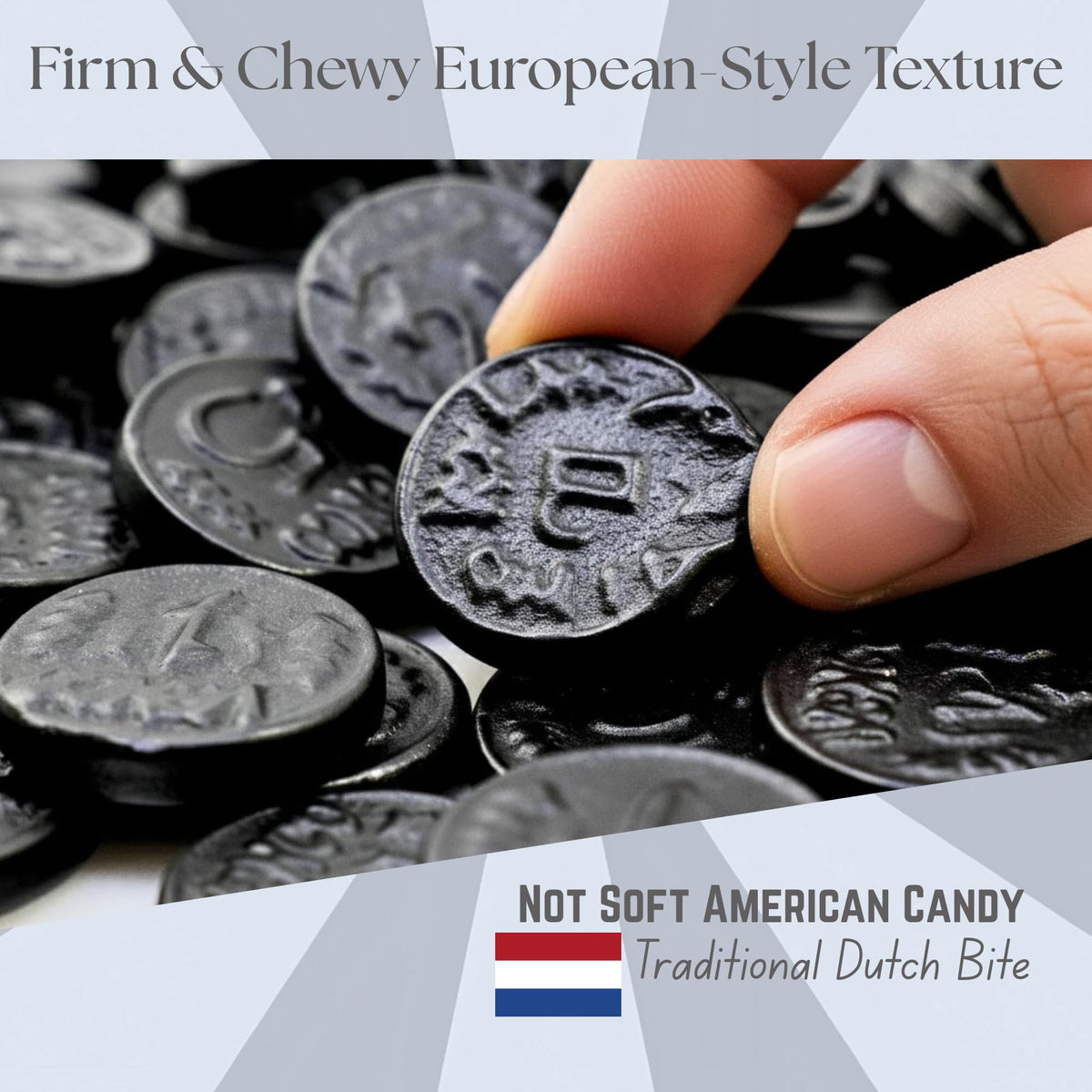 DEREUZE deReuze Black Licorice Candy – Authentic Dutch Coins, 2 x 1 lb Bulk Bags