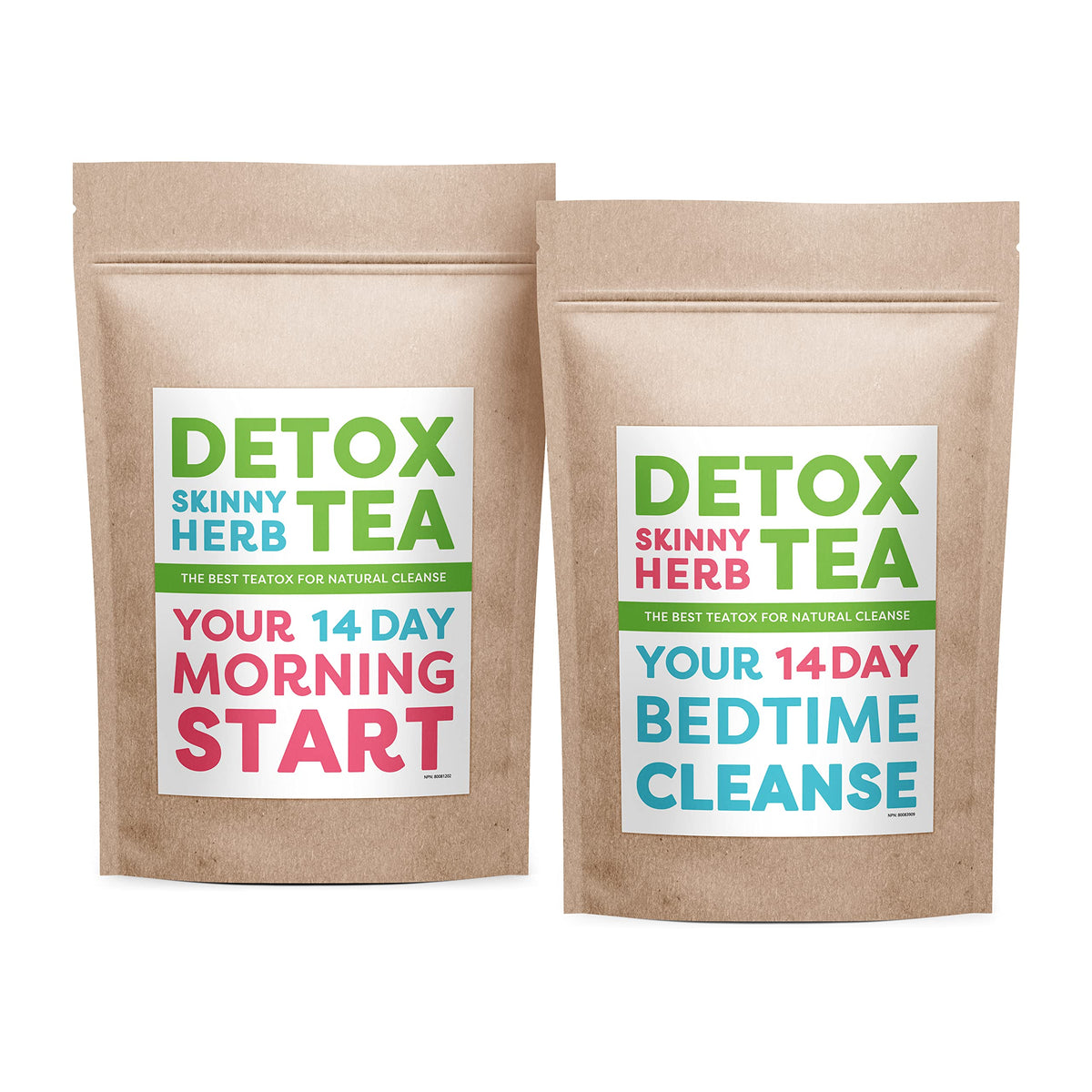 Detox Skinny Herb Tea – 14 Day Teatox for Bloating, Constipation & Cleanse | 100% Natural