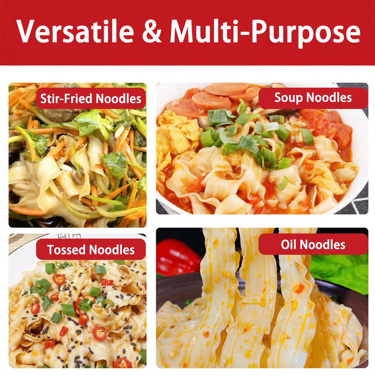 DGYLHBJ Authentic Knife Cut Noodles - 17.63oz Pack of 2, Clean & Vegan