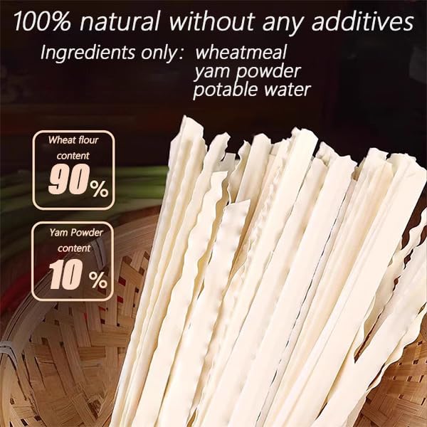 DGYLHBJ Authentic Knife Cut Noodles - 17.63oz Pack of 2, Clean & Vegan