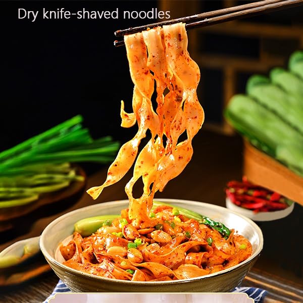 DGYLHBJ Authentic Knife Cut Noodles - 17.63oz Pack of 2, Clean & Vegan