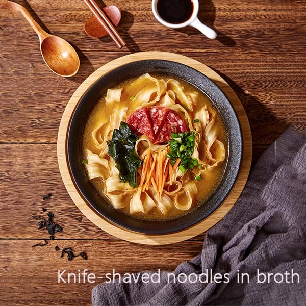DGYLHBJ Authentic Knife Cut Noodles - 17.63oz Pack of 2, Clean & Vegan
