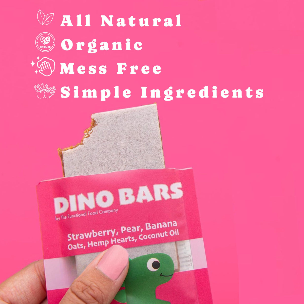 Dino Bars | Organic Fruit Bars for Kids – 12-Flavor Pack with Edible Paper