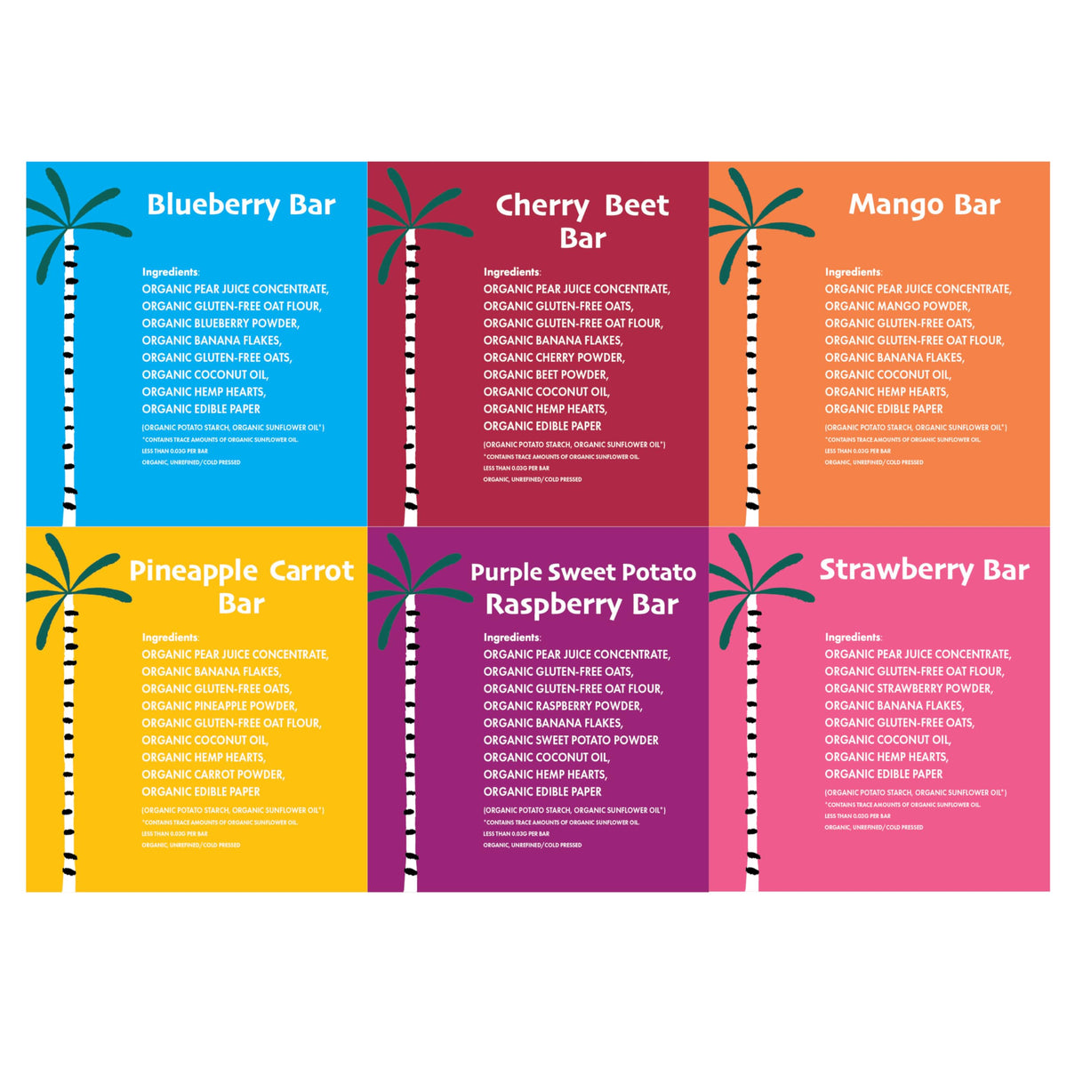Dino Bars | Organic Fruit Bars for Kids – 12-Flavor Pack with Edible Paper
