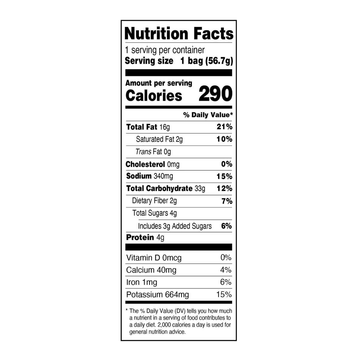 Dirty Kettle Maui Onion Potato Chips – 2 oz Bags x25 | Gluten Free, Skins On
