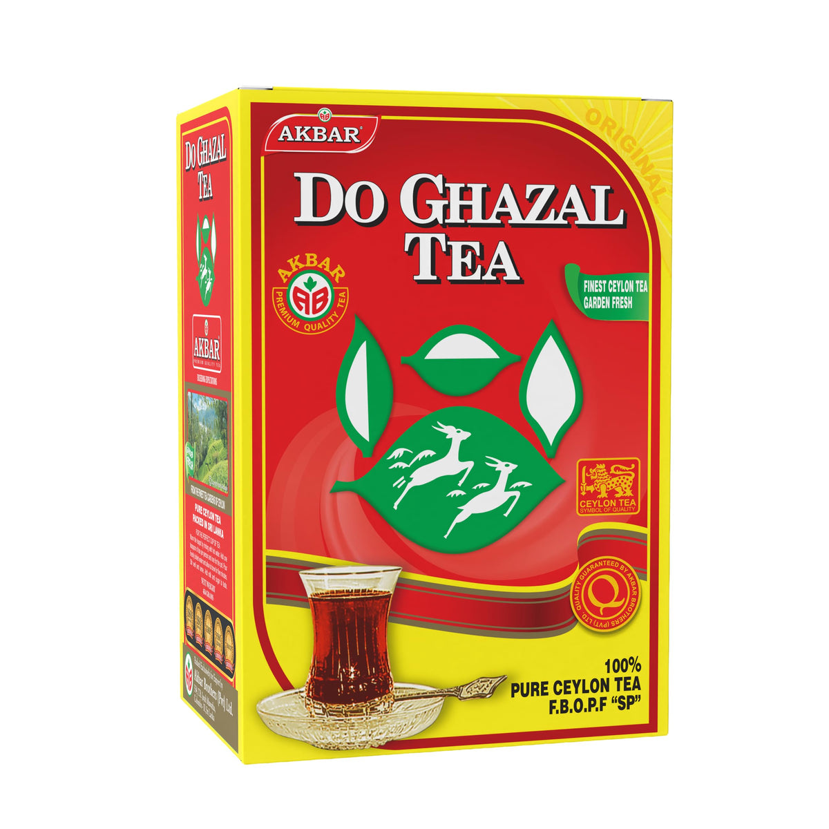Do Ghazal Pure Ceylon Tea 16oz – FBOPF Black Loose Leaves, Rich Flavor & Aroma