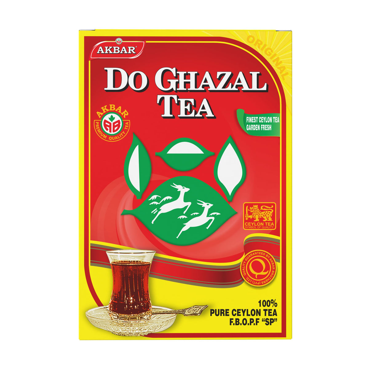 Do Ghazal Pure Ceylon Tea 16oz – FBOPF Black Loose Leaves, Rich Flavor & Aroma