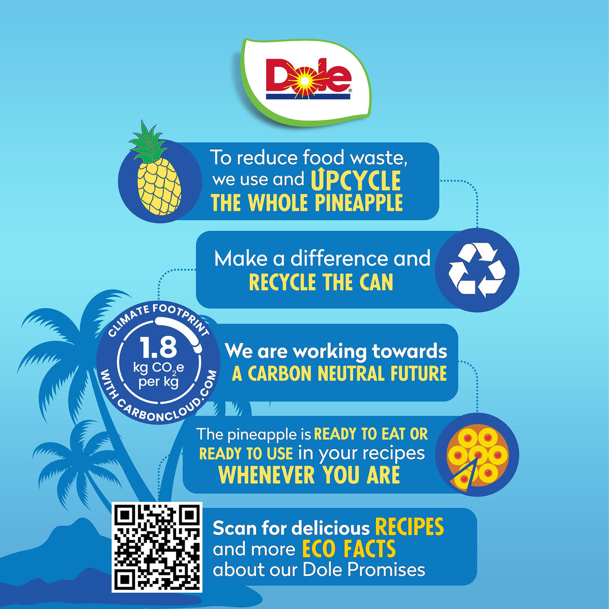 Dole Pineapple Slices in 100% Pineapple Juice, No Added Sugar — 20 oz Cans, 12 Pack
