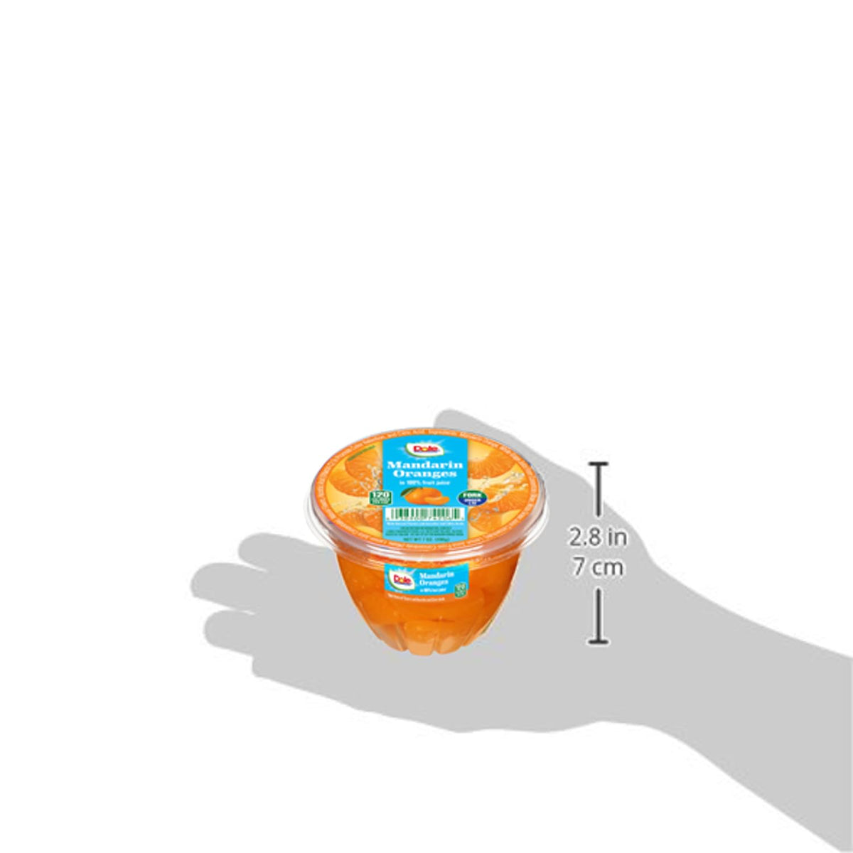 Dole Mandarin Oranges in 100% Juice — 7 oz Fruit Cups (12/Carton) | Dole