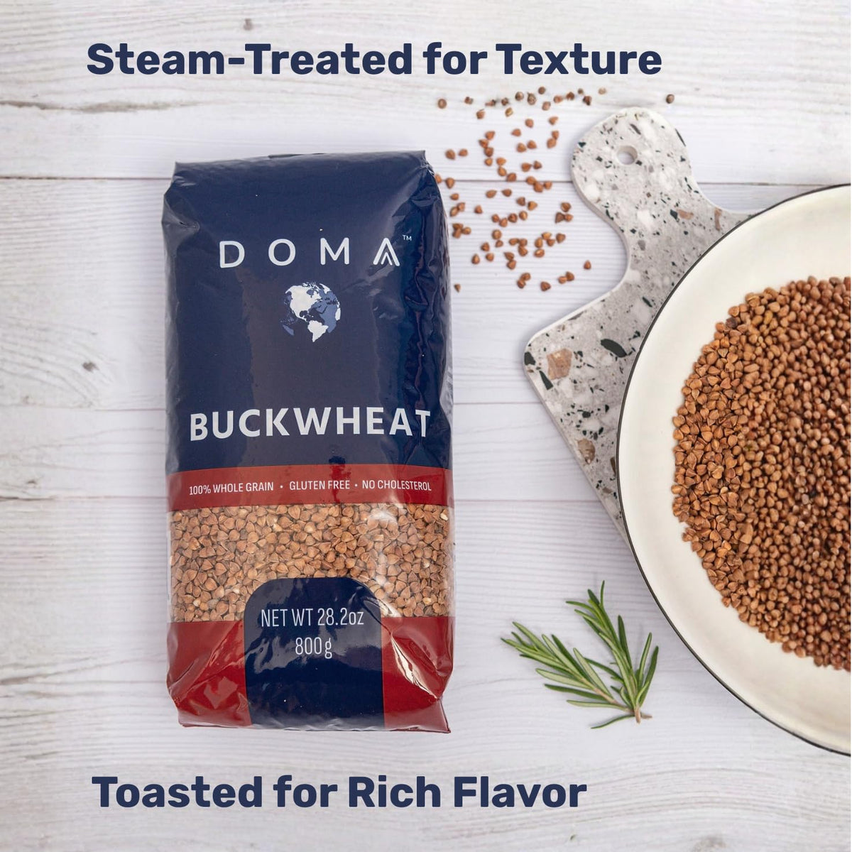 DOMA Hulled Toasted Buckwheat Groats (Kasha) – Bulk Value Pack, Non-GMO, Gluten-Free, 10.6 lb