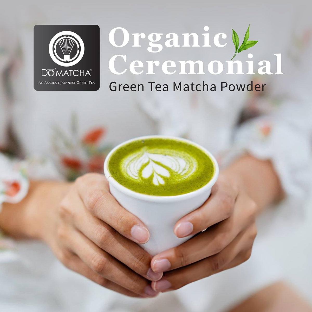 DoMatcha Organic Ceremonial Matcha Powder – Authentic Japanese Green Tea, 25 Servings (1 oz)