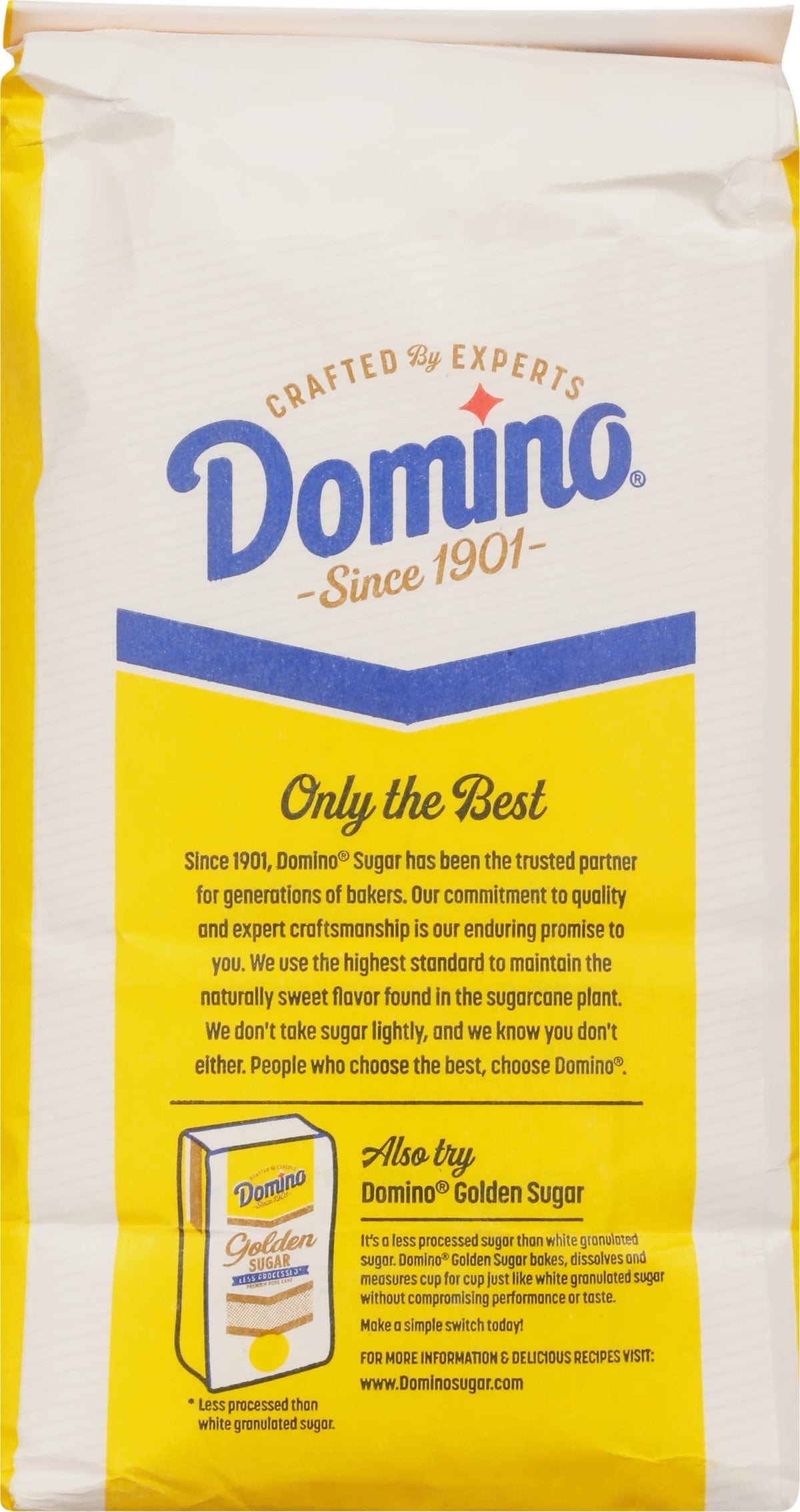 Domino Granulated Sugar, 4 lb Bags (Pack of 2) with Bonus Recipe Card | Pure Cane Sugar for Baking & Beverages