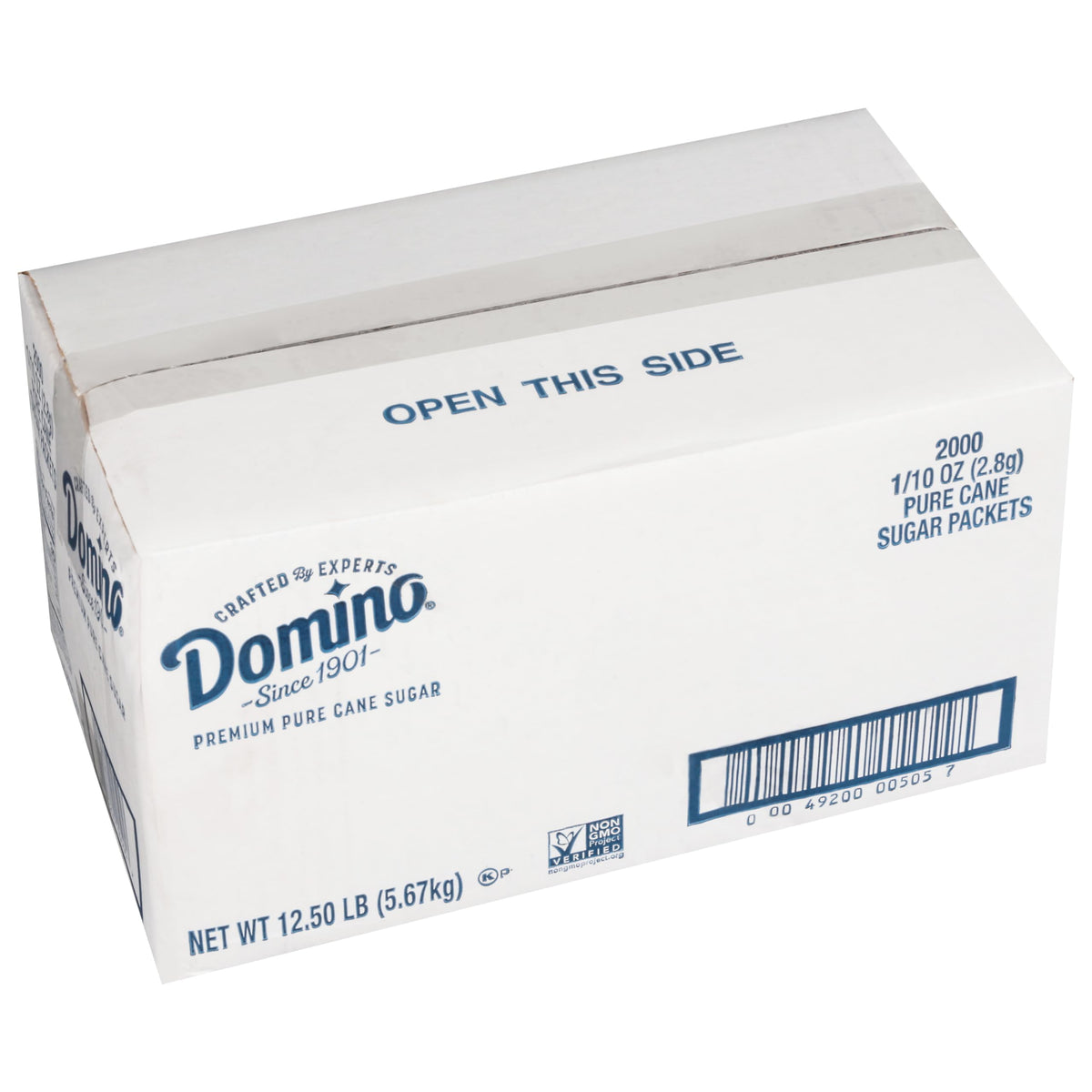 Domino Sugar Packets 0.1 oz (2000 ct) – Pure Cane, Gluten Free, Kosher