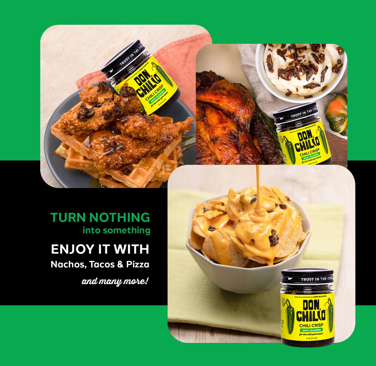 Don Chilio Mild Jalapeño Chile Crisp – 2 Pack (5 oz each) | Olive Oil-Based, Keto & Vegan