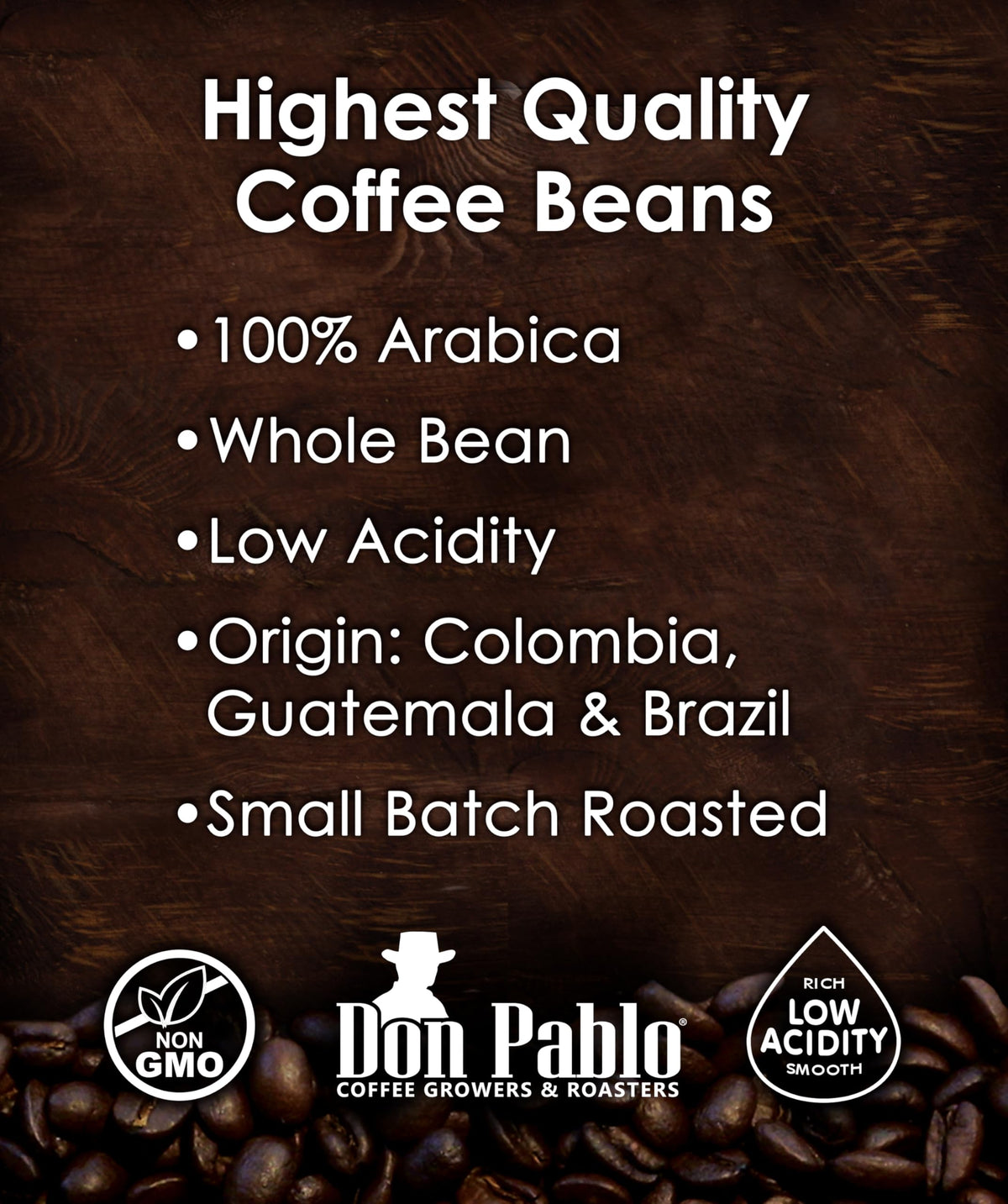 Don Pablo Signature Blend - Limited Edition Dark Roast Coffee, 2 lb Whole Bean