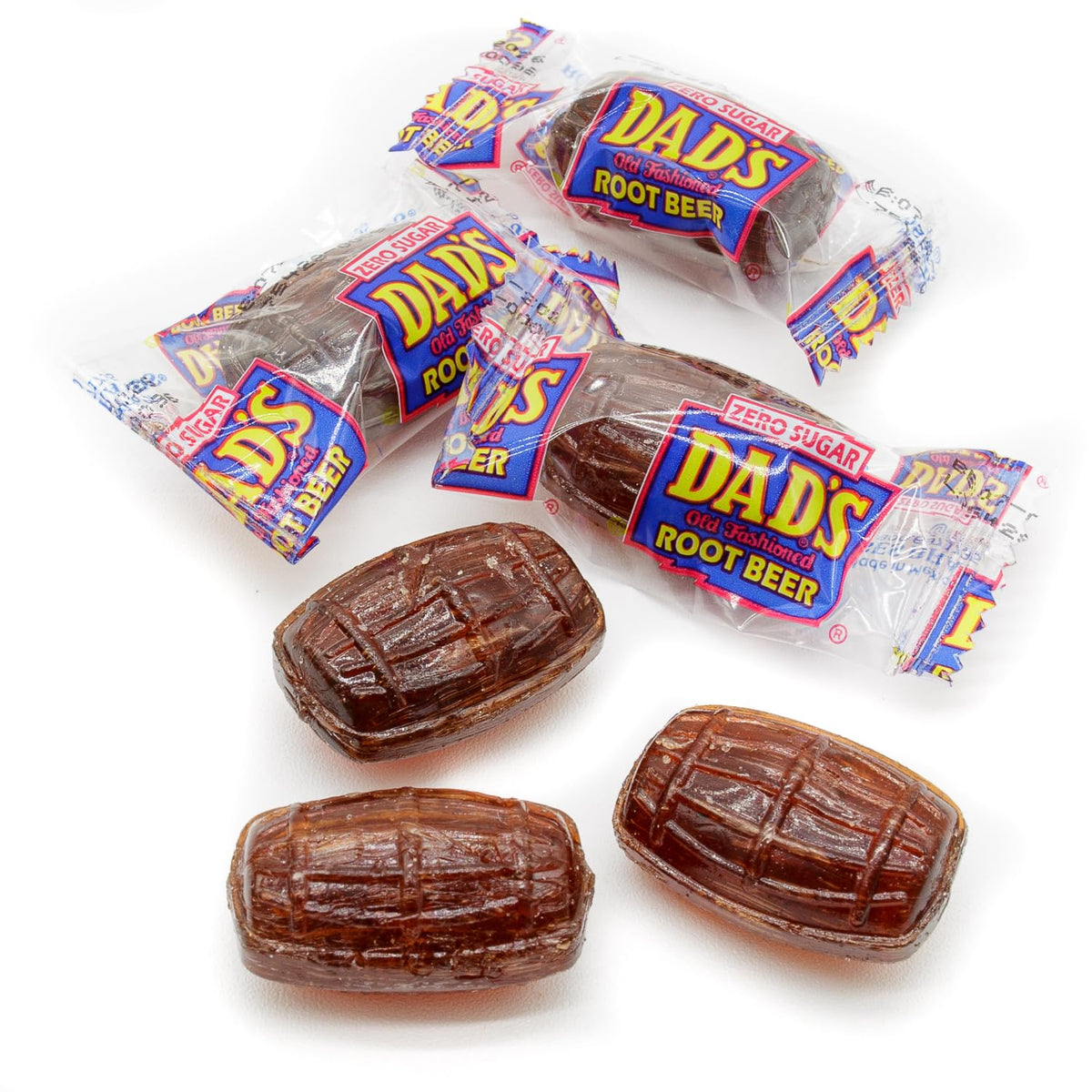 Donty-Tonty Dad's Root Beer Barrels Sugar Free 2 lb – Original Flavor, Bulk Candies