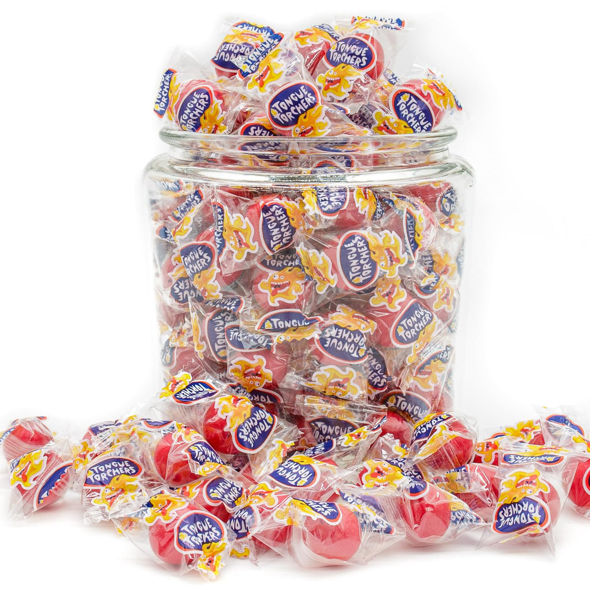 Donty-Tonty Fireball Candy 4 lb Bulk – Resealable Bag, Hot Cinnamon Hard Candy