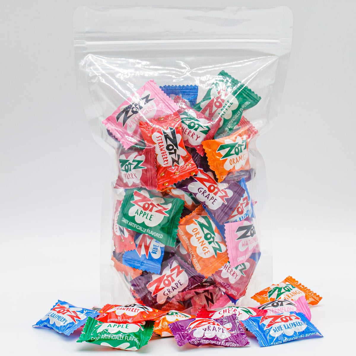 Donty-Tonty Fizzy Filled Hard Candy 4 lb Bulk – Assorted Fruit Flavors, Individually Wrapped