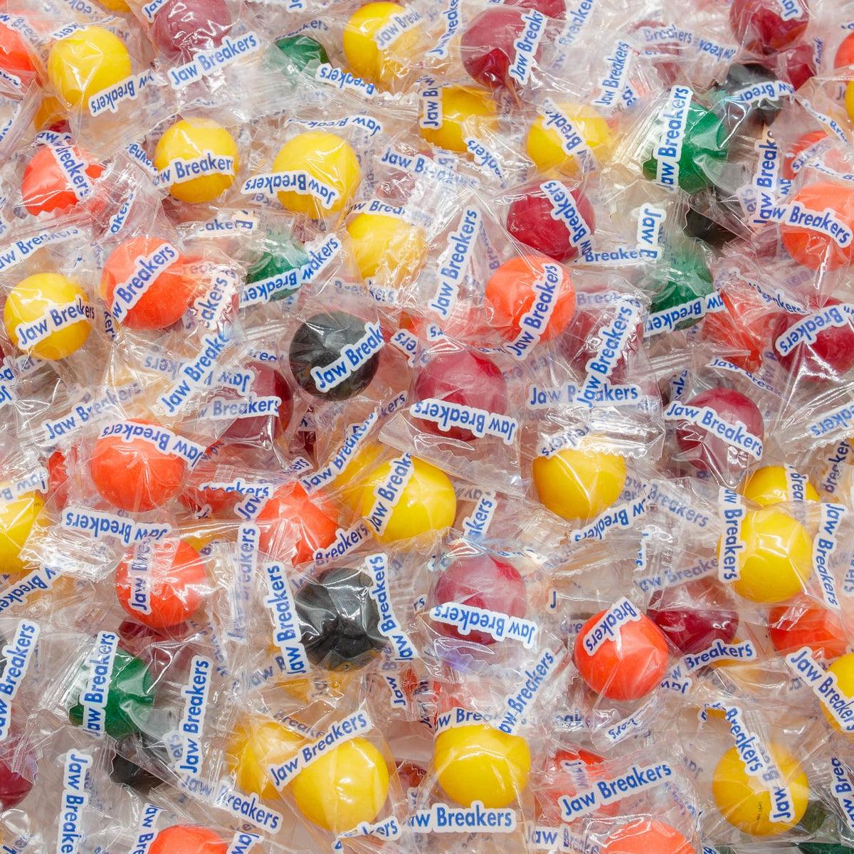 Donty-Tonty JAW BREAKERS – 4 lb Bulk Hard Candy with 5 Assorted Fruit Flavors, Individually Wrapped